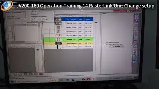 JV200 160 Operation Training 13 RasterLink Unit Change setup