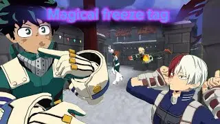We play magic freeze tag!