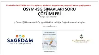 İSG Sınav Soru Çözümleri-Önemli