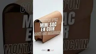 DIY Mini sac en cuir avec un montage mexicain - Cr&eacute;ation maroquinerie Deco  Cuir #leatherworks #diy