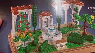 Building Lego Fountain Garden Part 1