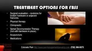 Overview of Failed Back Surgery from a Denver Pain Management Clinic