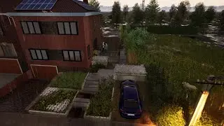 3D render voortuin te Brussegem