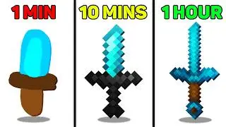1 Minute Vs 1 Hour Minecraft Texture Pack!