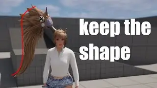 How to keep the hair shape during physics simulation   Unreal Engine 5