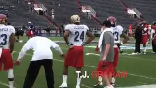 Senior Bowl 2012 Reciever Drills- Sick Brian Quick Catch