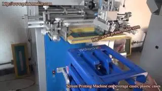 Beverage Cases, Plastic Cases Screen Printing Machine