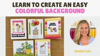 Create an Easy Background Using Stampin' Blends
