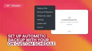 How to Set Up Automatic WordPress Backups in WP STAGING (Custom Schedule Guide)