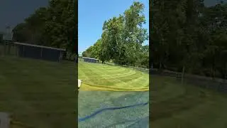 Layin em down on the field 😤 #lawn #lawncare #grass #exmark #explore #fyp #mowinggrass #lawnlovers