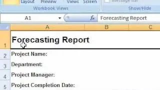 How to show or hide the row or column headings Excel