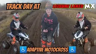 ADAPTIVE MOTOCROSS RIDER DOES TRACK DAY AT LEISURE LAKES MX | Disabled rider |