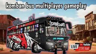 komban multiplayer gameplay Bussid simulator Indonesia
