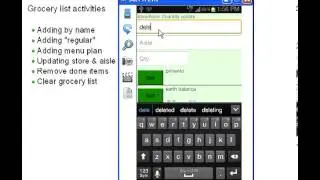 Veggie Shopping list generator (grocery list activity). Android app from veggierevolution.com