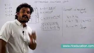 APTRANSCO AEE 2019 Detailed Solutions (Q.11-20) | RLC Education India | Nikhil Nakka