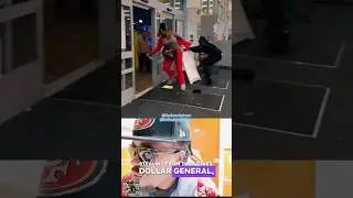 Female thieves JUMP, SECURITY GUARD then GET AWAY PT2 #fights #reactionshorts #reactionvideos #hood