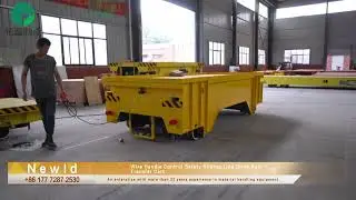 Wire Handle Control Safety Sliding Line Drive Rail Transfer Cart#machine #customized #transporter