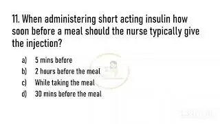 Staff Nurse Recruitment- RRB/ESIC - Nursing Officer - MCQs 