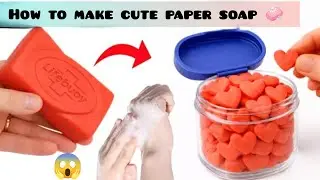 Ghar par aise banaye paper soap 🧼 easy to make homemade paper soap 
