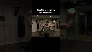 &ldquo;Rate the bicep pump 1-10&rdquo; #gym #bodybuilding #fitness
