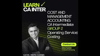 Operating Costing Class 1 (Service Costing)