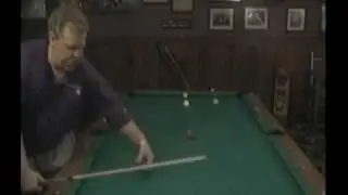 Buddy Hall demonstrates billiard cue-ball position using his Clock System