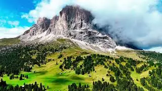 🇮🇹 Passo Sella &ndash; Dolomites Drone Footage | Alpine Roads & Peaks in 4K