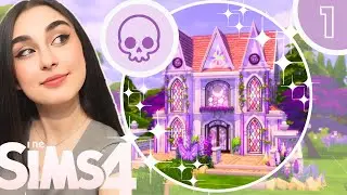 Creating a PASTEL- GOTHIC House in the Sims 4 !!! | ☆ NO CC ☆