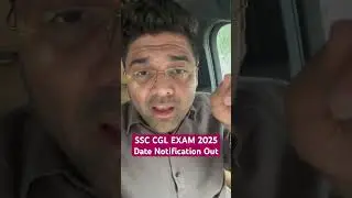 SSC CGL EXAM DATE 2025 OUT | Abhinay Sharma #shorts#ssccgl2025 #abhinaysharma