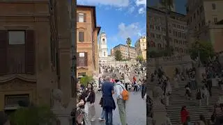 Spanish steps and Borghesi Garden ￼So lovely #rome #italiano