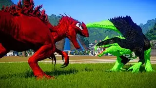 🔥 Batman Dracodentitan vs Joker Tyrannotitan | Green Lantern TREX & CARNAGE I-REX Showdown! 🦸&zwj;♂️🦖