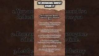 The Inner Code: The Unshakeable Mindset: Temporal Urgency VOL 31 #motivation#quotes #shorts