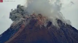 Oct 4, 2024: Coloured Eruption, Small Pyroclastic Flows from Santa Maria Volcano, Guatemala