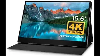TEKELRON (Unboxing Review) Portable Monitor 4k | Auto-Rotating 15.6