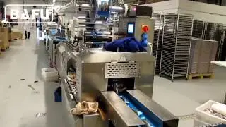 Aligner Feeder Flowpack,automated packaging of bars, automated chocolate packaging line