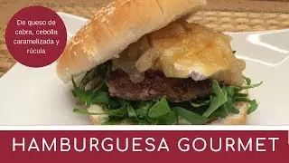 HAMBURGUESA GOURMET | Con cebolla caramelizada y queso de cabra