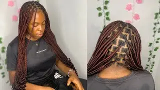 knotless braids//  colour 33 and 350