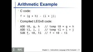 Computer Organization and Design-6: Instructions Sets and their Operands