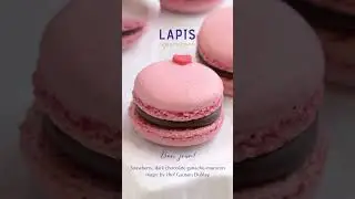 Valentine's Day - Strawberry, dark chocolate ganche &ndash;macaron magic by chef Gautam Dublay