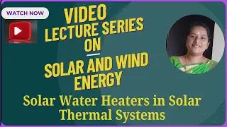 Solar Water Heaters in Solar Thermal Systems | Solar and Wind Energy | SNS Institutions