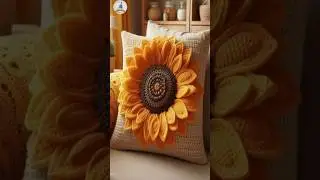 😊 Crochet Pillow : Easy and Cozy DIY Home Decor 🧵💕#shorts