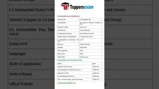 ca intermediate exam pattern 2026 | ca intermediate exam pattern | ca intermediate vacancy 2026 #yt