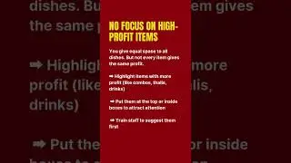 3 Menu Mistakes That Cost You Money Daily