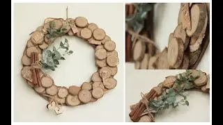 How to make rustic wreath front door / diy home decor /
