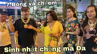 Sinh nhật chồng Má Đa cộng đồng lgbt, 7 Bóng Lệ Tuyền đi xế hộp đến dự tiệc | hân trần vlog
