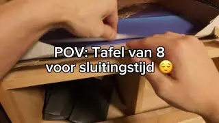 Snackbar POV: Tafel van 8 voor sluitingstijd 😌