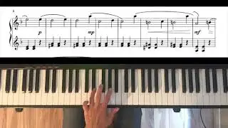 Dmitri Kabalevsky: Waltz Op. 39 No. 13. Easy, four part piano tutorial with full score.