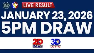 LIVE 5PM PCSO LOTTO RESULT TODAY JANUARY 23, 2026 | SWERTRES EZ2