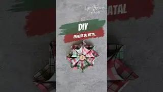 DIY Enfeite de Natal Papercraft #diy #tutorial #natal