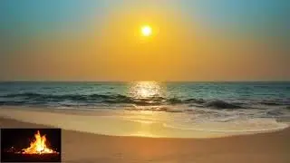 Campfire at the beach 10 hours